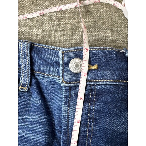 Old Navy Rockstar Extra High-Rise Super Skinny Distressed Jeans Sz 2 Blue Denim - Picture 9 of 9